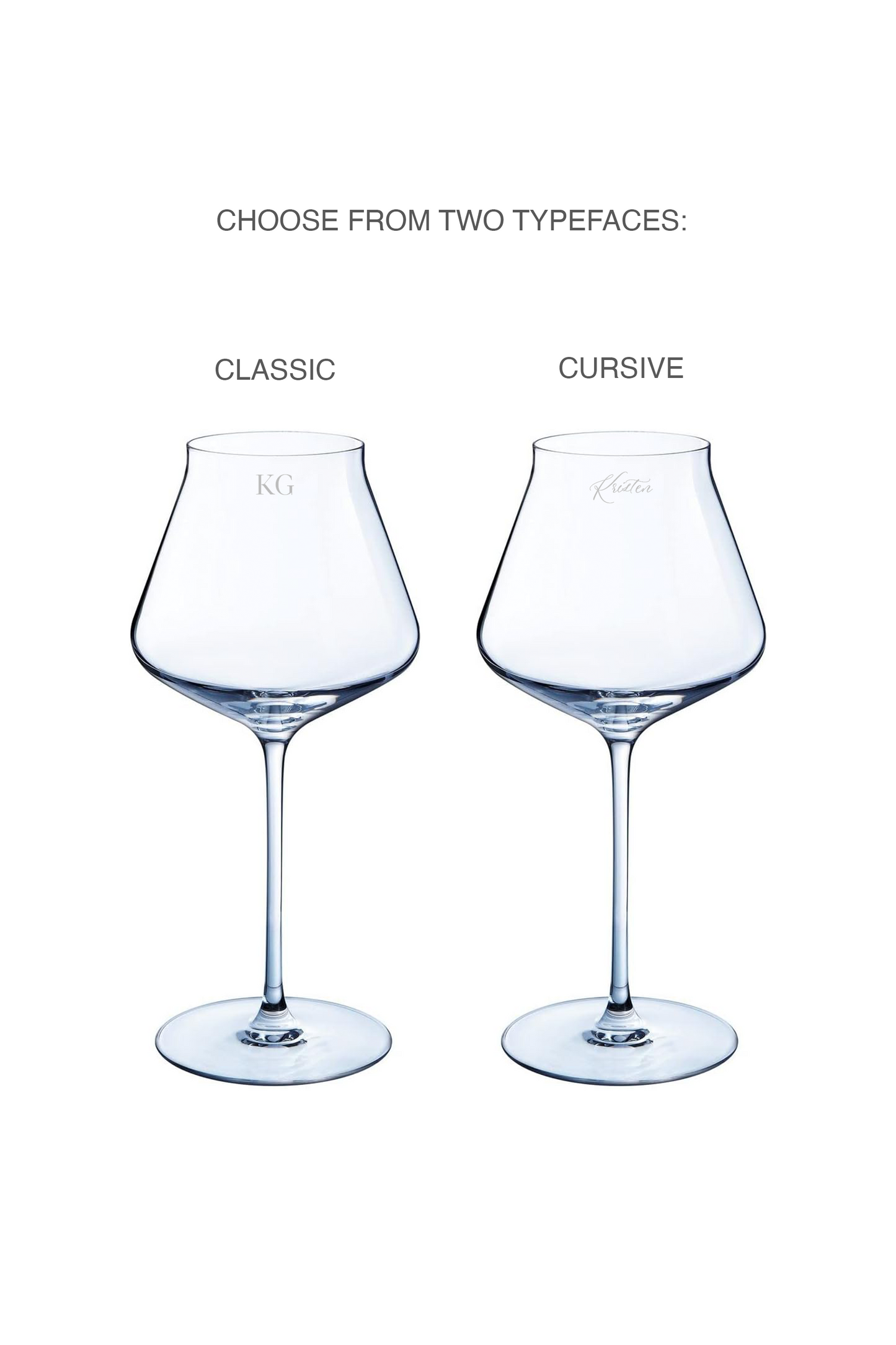 Mixed Personalised Glass Set (2 Glasses)